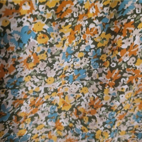 Suzanne Betro Ditzy Dainty Floral Flutter Sleeve Blouse, XL - Picture 5 of 6